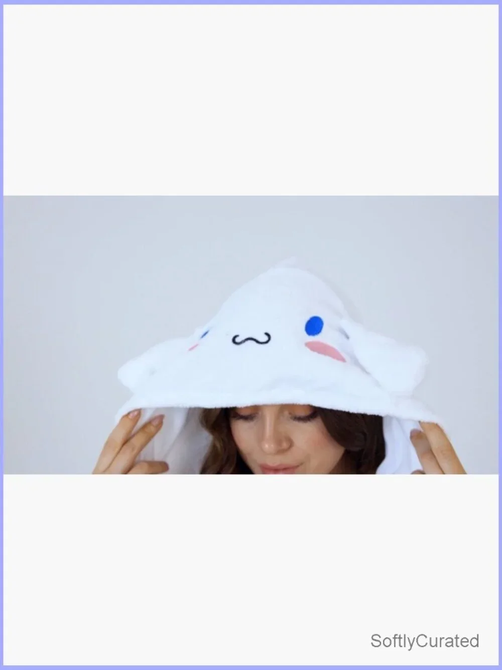 Kawaii Fleece Bathrobe with Hood and Pockets Loungewear